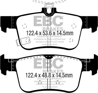 EBC Brakes DP22301 - Bremžu uzliku kompl., Disku bremzes www.autospares.lv