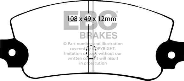 EBC Brakes DP2231 - Bremžu uzliku kompl., Disku bremzes autospares.lv