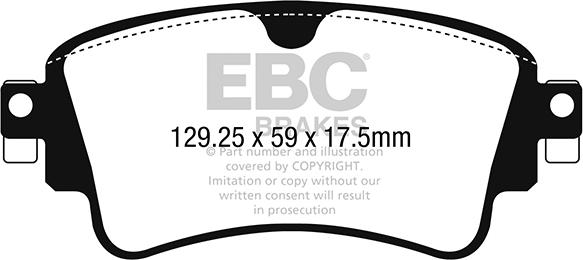 EBC Brakes DPX2254 - Bremžu uzliku kompl., Disku bremzes www.autospares.lv