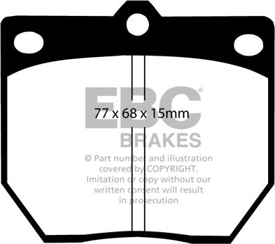 EBC Brakes DP2273 - Brake Pad Set, disc brake www.autospares.lv