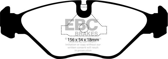 EBC Brakes DP2751 - Bremžu uzliku kompl., Disku bremzes www.autospares.lv