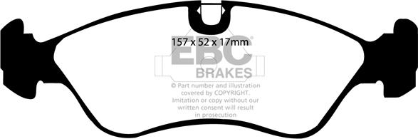 EBC Brakes DP2760 - Bremžu uzliku kompl., Disku bremzes autospares.lv