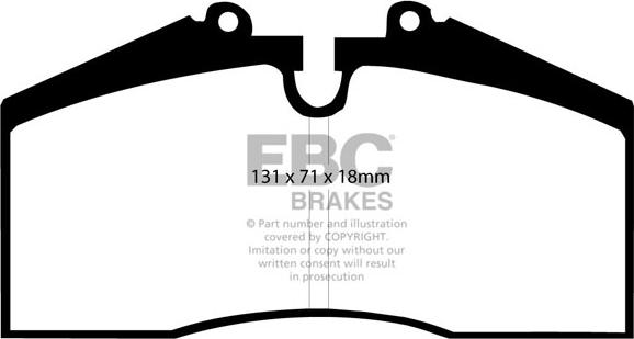 EBC Brakes DP2767 - Bremžu uzliku kompl., Disku bremzes autospares.lv