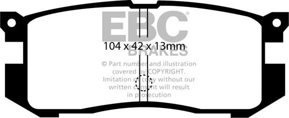 EBC Brakes DP739 - Bremžu uzliku kompl., Disku bremzes autospares.lv