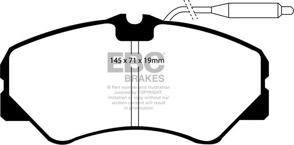 EBC Brakes DP735 - Bremžu uzliku kompl., Disku bremzes www.autospares.lv