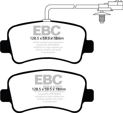 EBC Brakes DPX2084 - Bremžu uzliku kompl., Disku bremzes autospares.lv