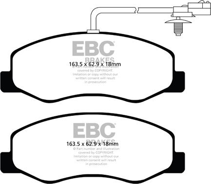 EBC Brakes DPX2085 - Bremžu uzliku kompl., Disku bremzes autospares.lv