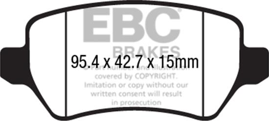 EBC Brakes DPX2233 - Bremžu uzliku kompl., Disku bremzes www.autospares.lv