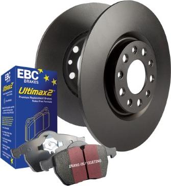 EBC Brakes PD40K042 - Augstas veiktspējas bremžu komplekts www.autospares.lv