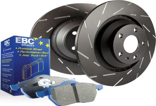 EBC Brakes PD09KF504 - Augstas veiktspējas bremžu komplekts www.autospares.lv