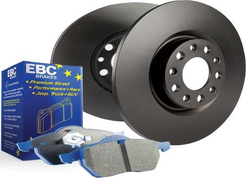 EBC Brakes PD04KF248 - Augstas veiktspējas bremžu komplekts autospares.lv