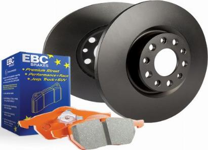 EBC Brakes PD05KF248 - Augstas veiktspējas bremžu komplekts autospares.lv