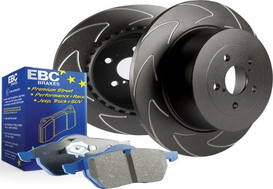 EBC Brakes PD19KF505 - Augstas veiktspējas bremžu komplekts www.autospares.lv