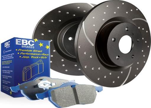 EBC Brakes PD14KF139 - Augstas veiktspējas bremžu komplekts www.autospares.lv