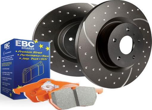 EBC Brakes PD15KF139 - Augstas veiktspējas bremžu komplekts www.autospares.lv