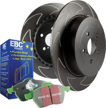 EBC Brakes PD16KF052 - Augstas veiktspējas bremžu komplekts www.autospares.lv