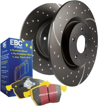 EBC Brakes PD13KF093 - Augstas veiktspējas bremžu komplekts www.autospares.lv