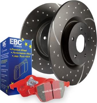 EBC Brakes PD12KF305 - Augstas veiktspējas bremžu komplekts autospares.lv