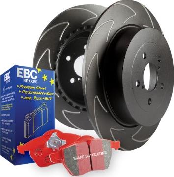 EBC Brakes PD17KF068 - Augstas veiktspējas bremžu komplekts www.autospares.lv