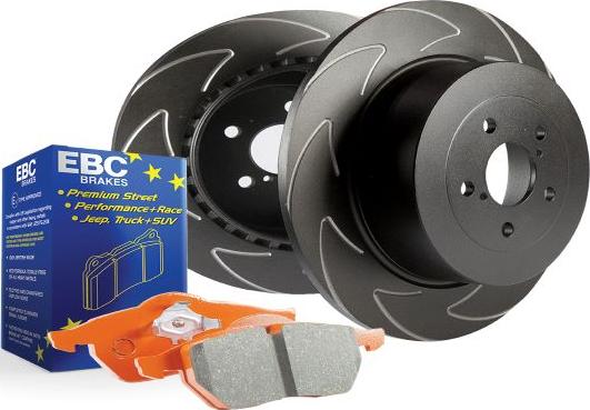 EBC Brakes PD20KF505 - Augstas veiktspējas bremžu komplekts www.autospares.lv