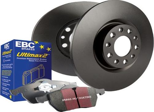 EBC Brakes PDKF1810 - Комплект экономичных тормозов www.autospares.lv