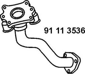 Eberspächer 91 11 3536 - Izplūdes caurule www.autospares.lv