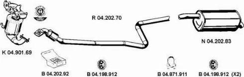 Eberspächer 042384 - Izplūdes gāzu sistēma www.autospares.lv