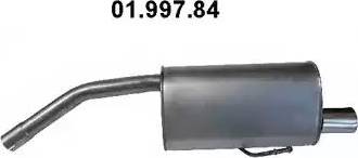 Eberspächer 01.997.84 - Izplūdes gāzu trokšņa slāpētājs (pēdējais) www.autospares.lv