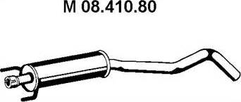 Eberspächer 08.410.80 - Vidējais izpl. gāzu trokšņa slāpētājs www.autospares.lv