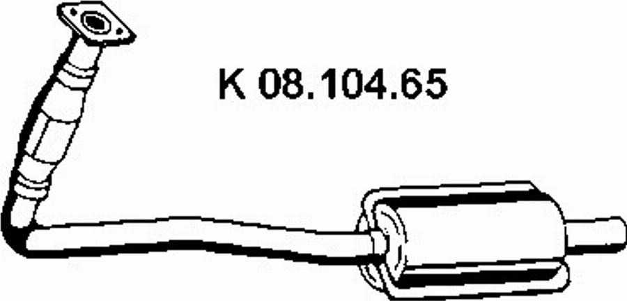 Eberspächer 08.104.65 - Katalizators www.autospares.lv