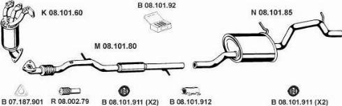 Eberspächer 082503 - Izplūdes gāzu sistēma www.autospares.lv