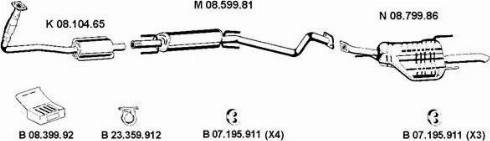 Eberspächer 082521 - Izplūdes gāzu sistēma www.autospares.lv