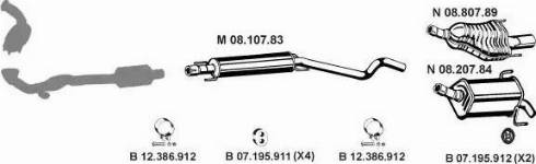 Eberspächer 082022 - Izplūdes gāzu sistēma www.autospares.lv