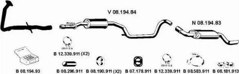 Eberspächer 082720 - Izplūdes gāzu sistēma www.autospares.lv