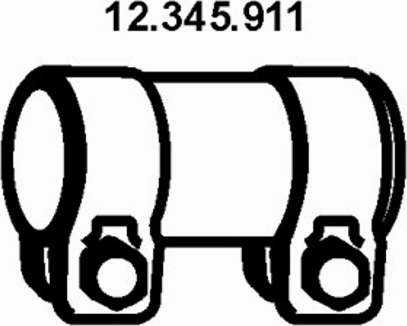 Eberspächer 12.345.911 - Savienojošie elementi, Izplūdes gāzu sistēma www.autospares.lv