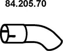 Eberspächer 84.205.70 - Izplūdes caurule www.autospares.lv