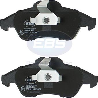 EBS EKBP.576 - Bremžu uzliku kompl., Disku bremzes www.autospares.lv