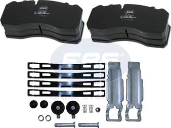 EBS EKBP095 - Brake Pad Set, disc brake www.autospares.lv