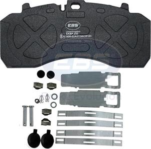 EBS EKBP253 - Brake Pad Set, disc brake www.autospares.lv