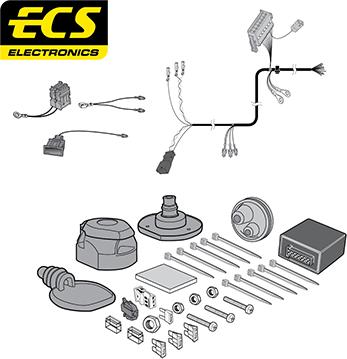 ECS AU037D1U - Electric Kit, towbar www.autospares.lv