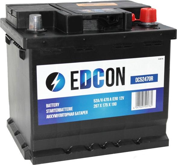 Edcon DC52470R - Starter Battery www.autospares.lv