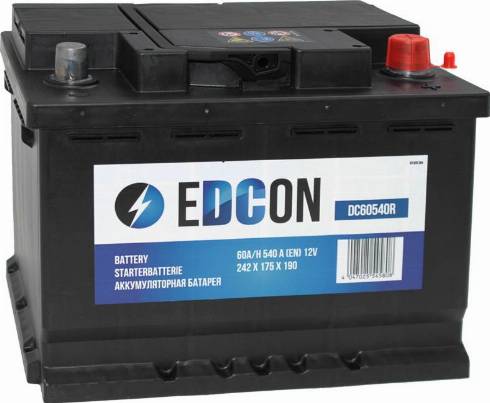 Edcon DC60540R - Starter Battery www.autospares.lv