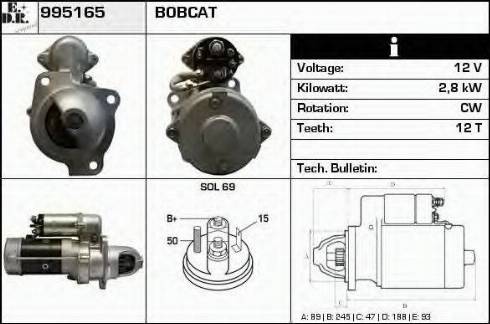 EDR 995165 - Starteris www.autospares.lv