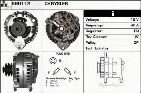 EDR 990112 - Ģenerators autospares.lv