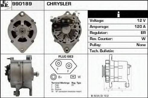 EDR 990189 - Ģenerators www.autospares.lv