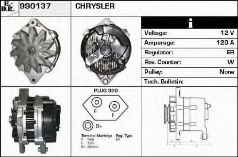 EDR 990137 - Ģenerators www.autospares.lv