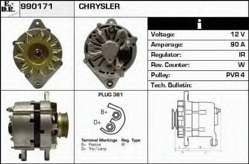 EDR 990171 - Ģenerators autospares.lv