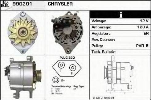 EDR 990201 - Ģenerators www.autospares.lv