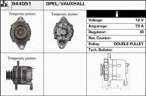 EDR 944051 - Генератор www.autospares.lv