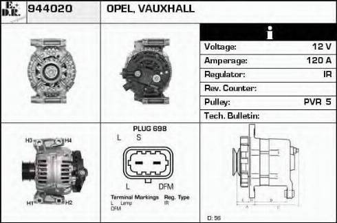 EDR 944020 - Генератор www.autospares.lv